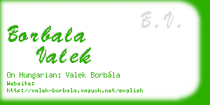 borbala valek business card